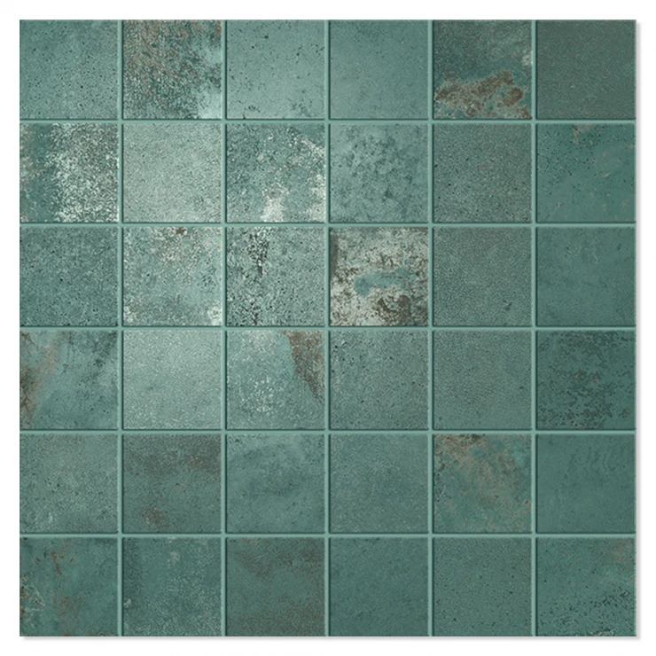 Unicomstarker Mosaik Klinker Oxid Emerald Mat 30x30 (5x5) cm-0