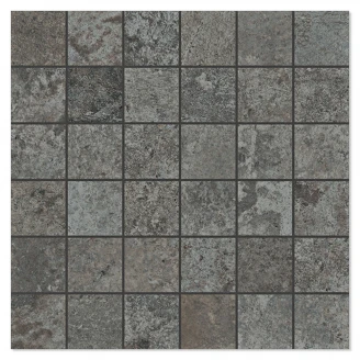 Unicomstarker Mosaik Klinker <strong>Debris</strong>  Soot Mat 30x30 (5x5) cm