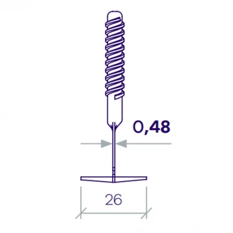 Niveausystem LS Gyre base 0.5 mm 100 st-2