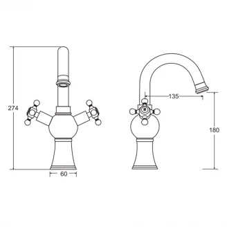 Vandhaner Antik Sort Matt-2