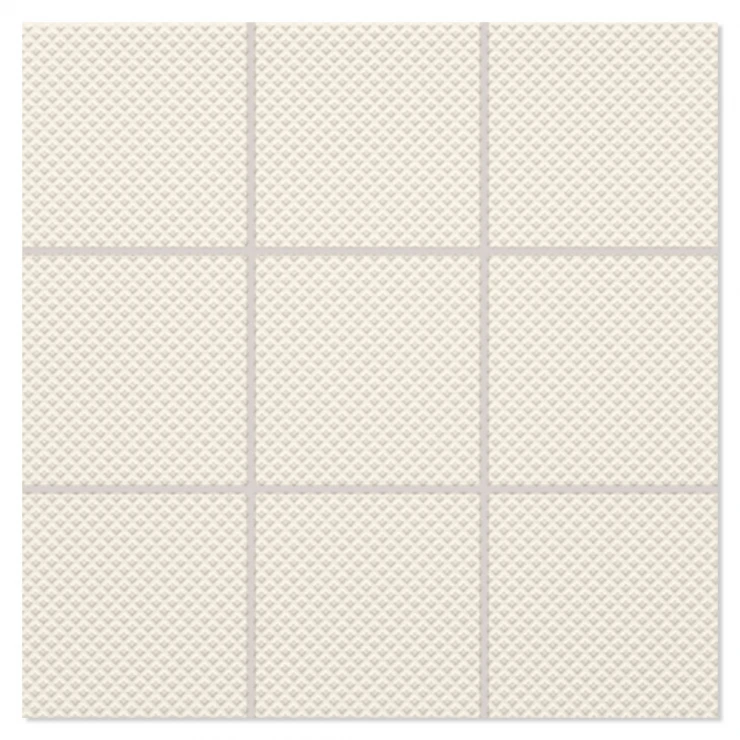 Mosaik Klinker Paintbox Lys Beige Vaffel Matt-Relief 30x30 (10x10) cm-0