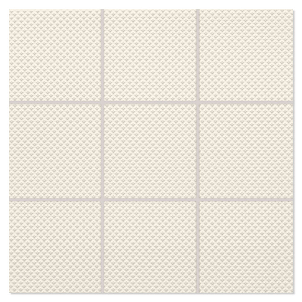 Mosaik Klinker Paintbox Lys Beige Vaffel Matt-Relief 30x30 (10x10) cm