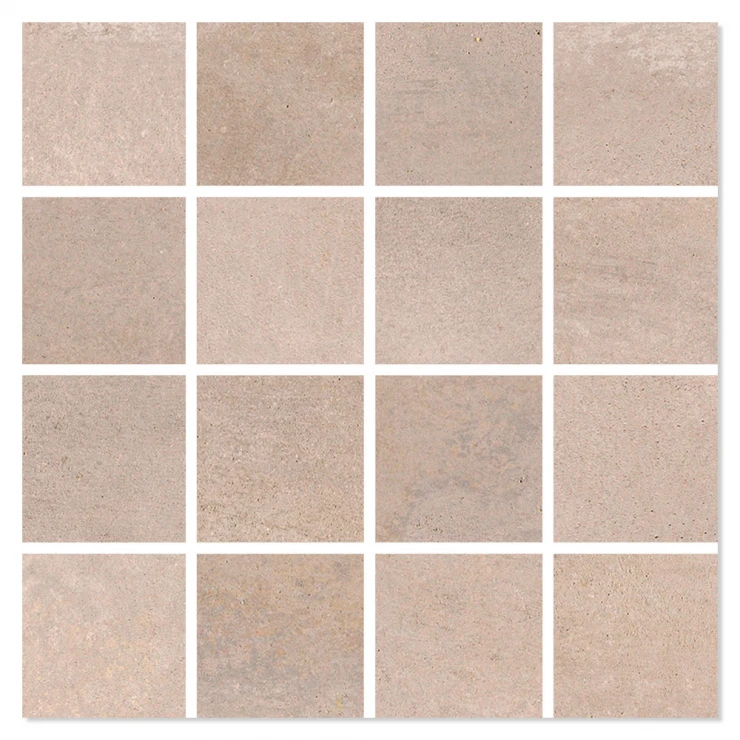 Mosaik Klinker Tawny Beige Mat 30x30 (7x7) cm-0