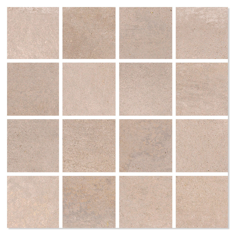 Mosaik Klinker Tawny Beige Mat 30x30 (7x7) cm