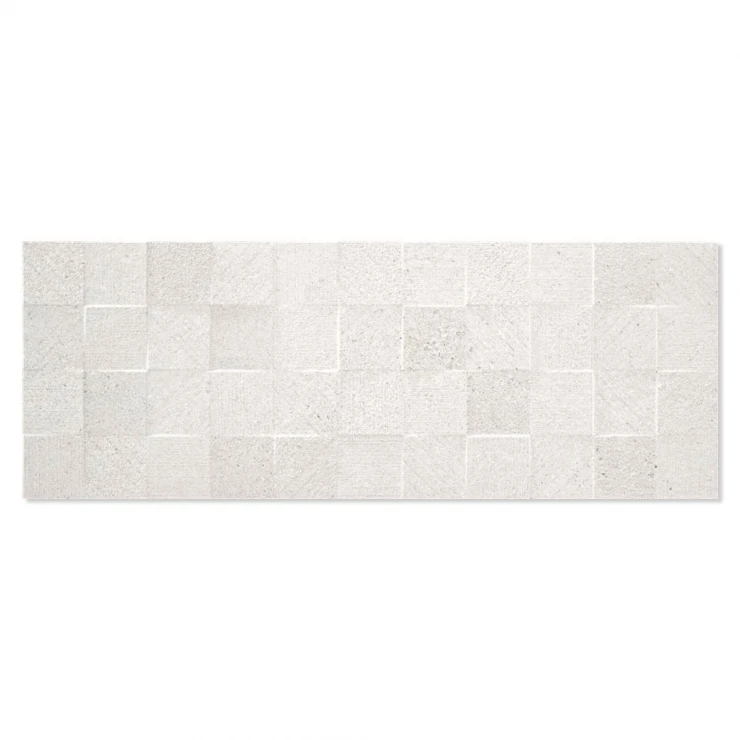 Dekor Vægflise Homestone Hvid Mønstret Mat 33x90 cm-1