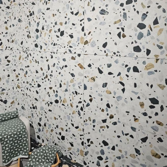 Klinker <strong>Guss-Terrazzo</strong>  Lysegrå Mat 60x120 cm