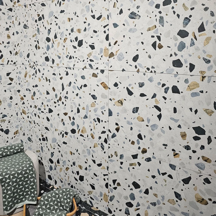 Klinker Guss-Terrazzo Lysegrå Mat 60x120 cm-0