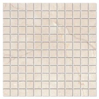 Marmor Mosaik Klinker Legent Beige Poleret 30x30 (2.5x2.5) cm-2