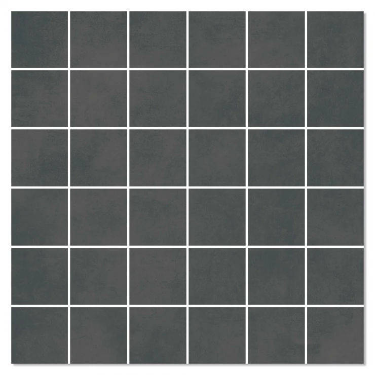 Mosaik Klinker Montana Sort Mat 30x30 (5x5) cm-0