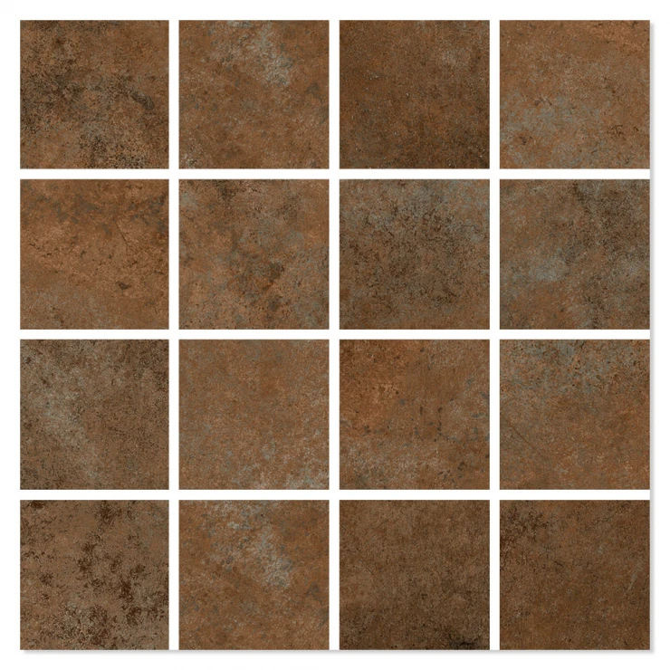 Mosaik Klinker Hoss Bronze Mat 30x30 (7x7) cm-0