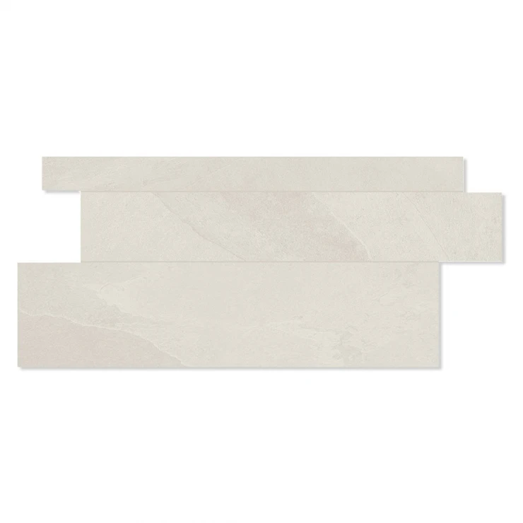 Unicomstarker Dekor Vægflise Brazilian Slate Oxford White Mat 30x60 cm-0