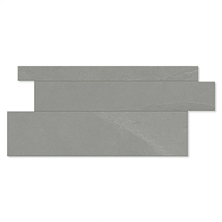 Unicomstarker Dekor Vægflise Brazilian Slate Silk Grey Mat 30x60 cm-1