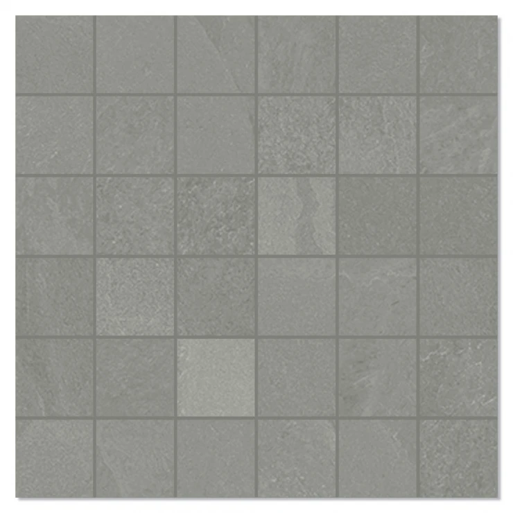 Unicomstarker Mosaik Klinker Brazilian Slate Silk Grey Mat 30x30 (5x5) cm-0