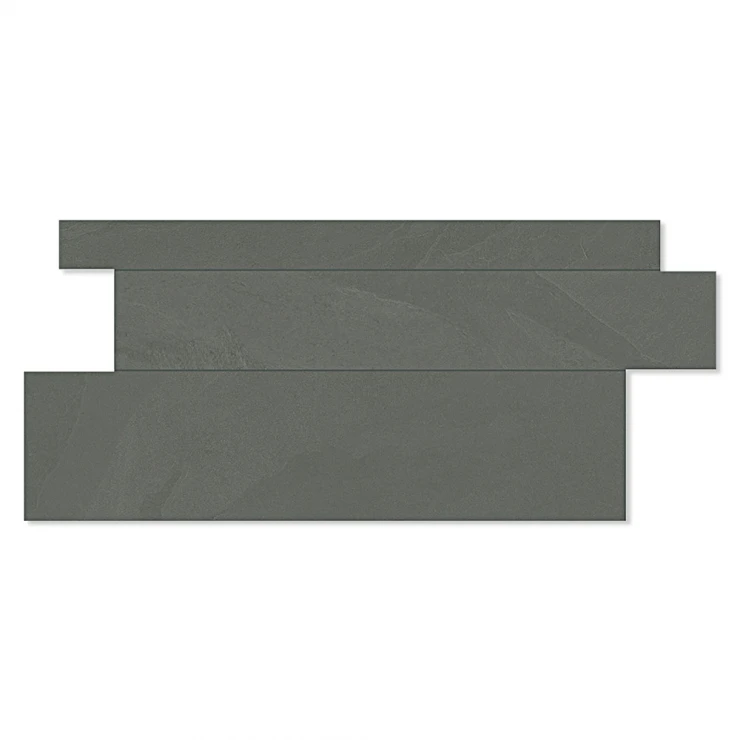 Unicomstarker Dekor Vægflise Brazilian Slate Elephant Grey Mat 30x60 cm-0