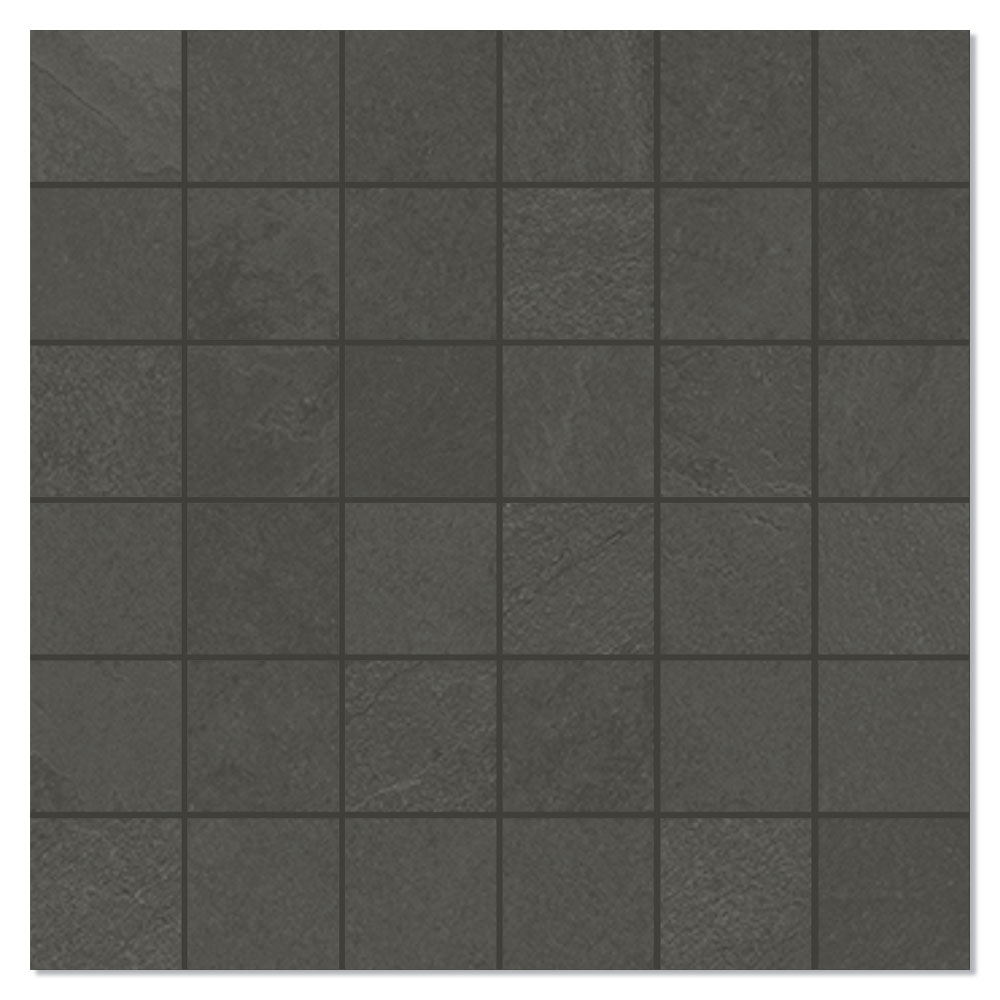 Unicomstarker Mosaik Klinker Brazilian Slate Pencil Grey Mat 30x30 (5x5) cm