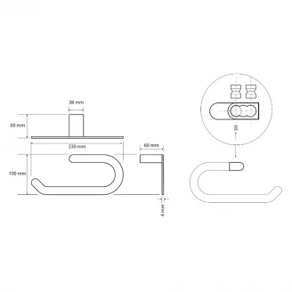 Håndklædring Industrial Sort Mat-2