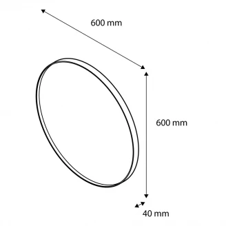 Spejl Arctic 60 cm Guld-2