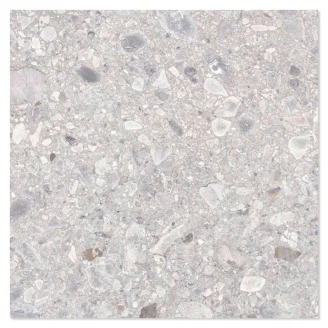 Klinker Terrazzo Lysegrå Mat 66x66 cm-2