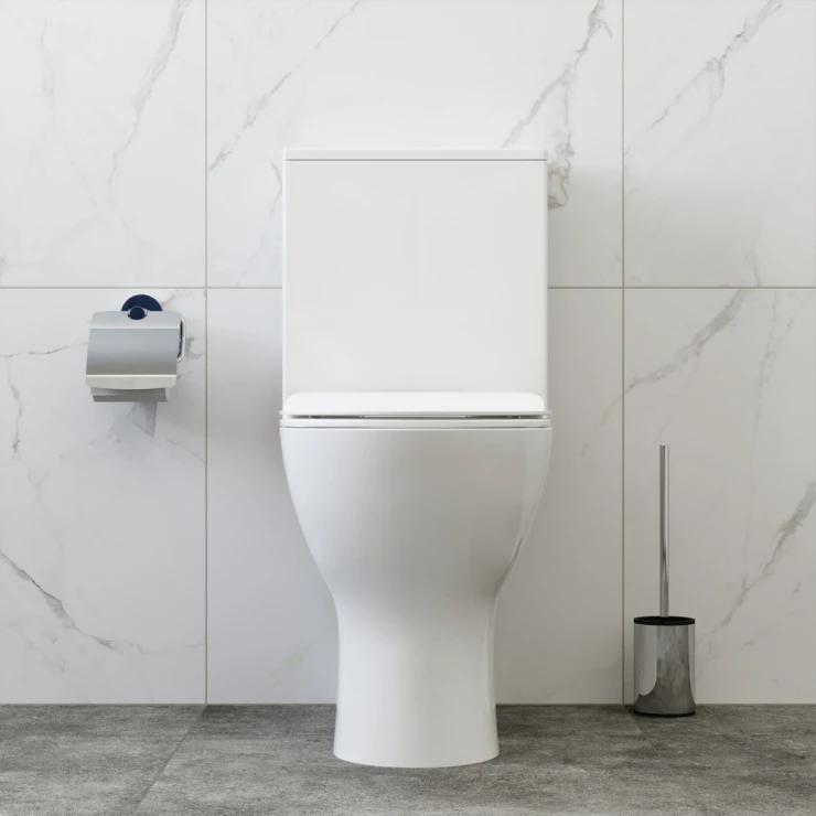 Bathco Toilet Sidney Hvid Glat-1