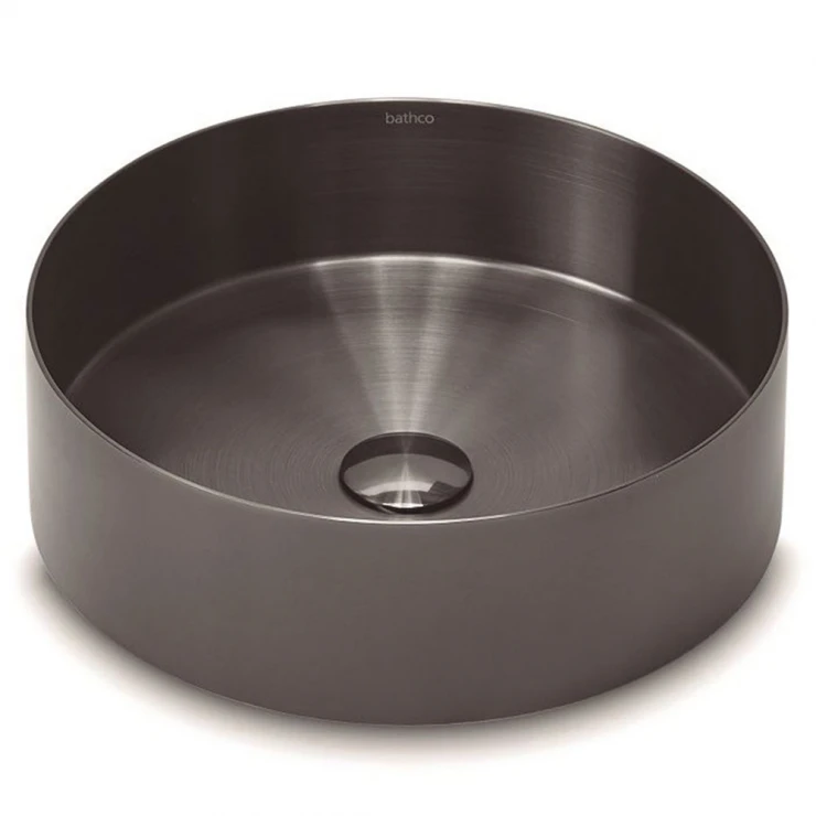 Bathco Håndvask Detroit Metallic Mørk Krom Mat 38 cm-0