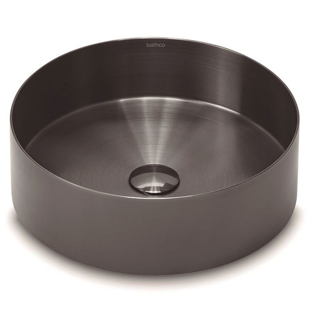 Bathco Håndvask Detroit Metallic Mørk Krom Mat 38 cm