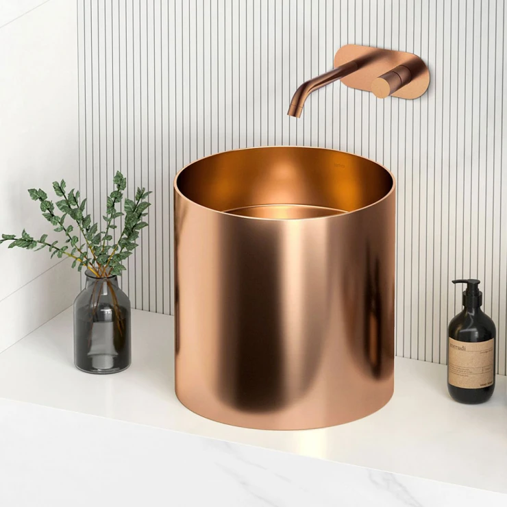 Bathco Håndvask Alto Metallic Koppar 38 cm-0