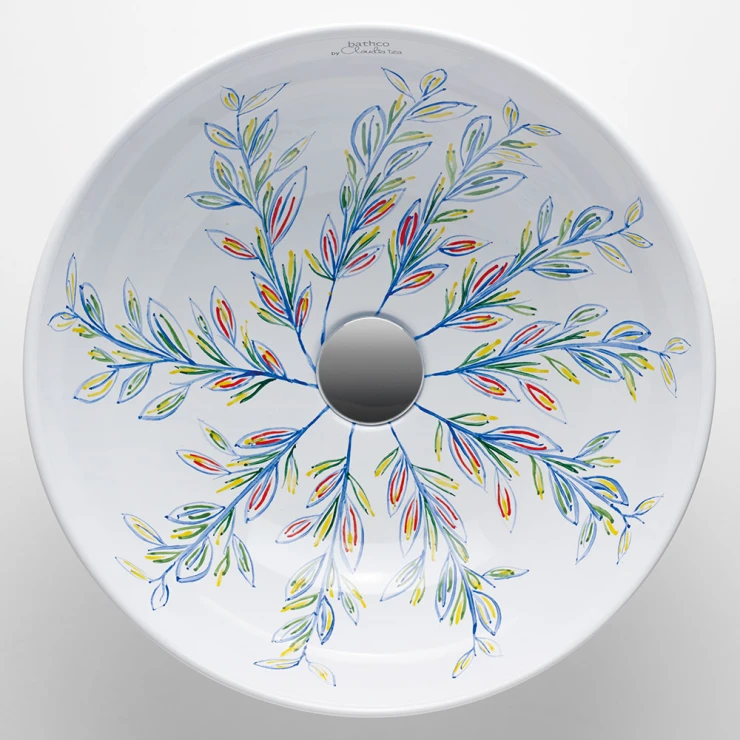 Bathco Håndvask Sicilia Floral II Atelier 40 cm-0