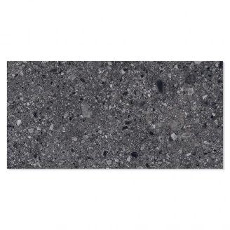 Klinker Terrazzo Italia Mørkegrå Mat 61x122 cm-2