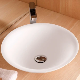 Bathco Håndvask Solid Surface Piamonte Hvid Matt 42 cm