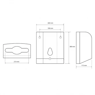 V-fold Dispenser til Papirhåndklæder Hygio Hvid Mat-2