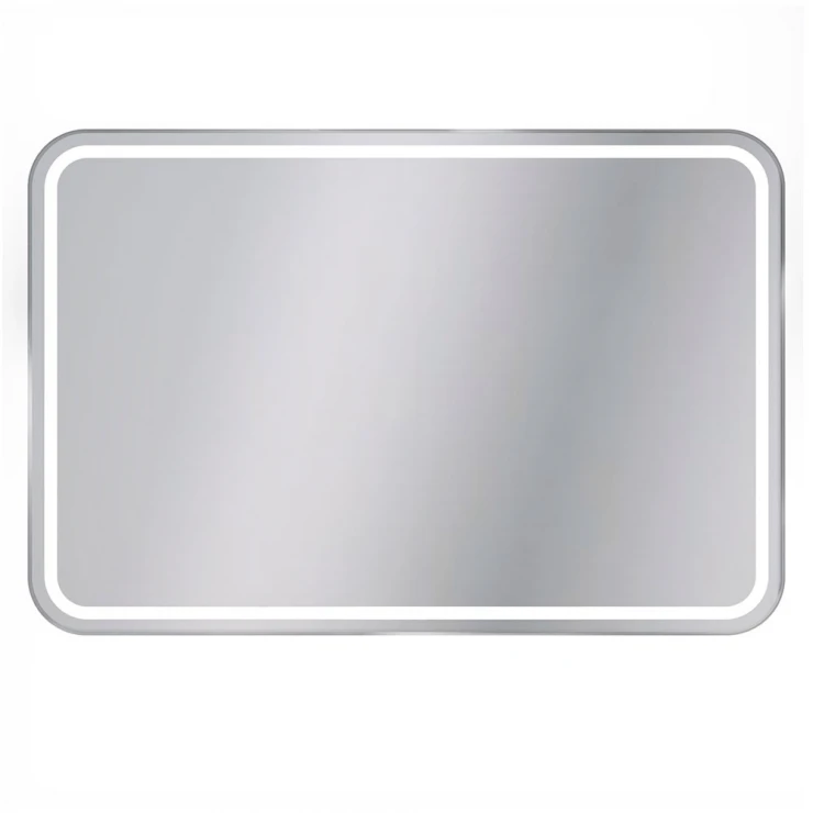 Spejl Arctic med LED Belysning 100x80 cm Krom-0