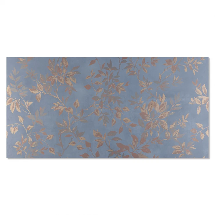 Klinker Delicate Blå Blomster Mat 60x120 cm-1