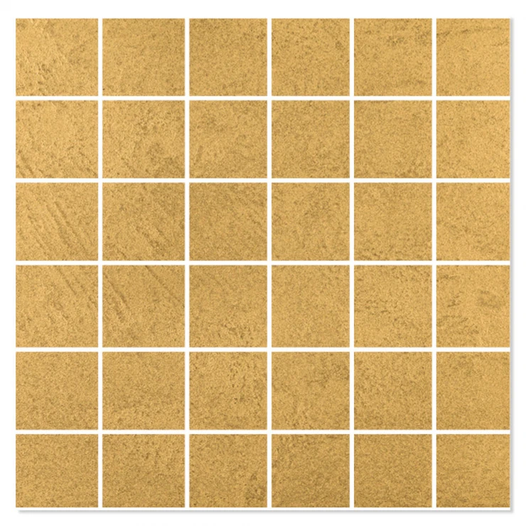 Mosaik Klinker Elite Concrete Guld Mat 30x30 (5x5) cm-0