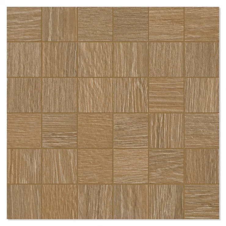 Unicomstarker Mosaik Träklinker Essence Licorice Mat 30x30 (5x5) cm-0