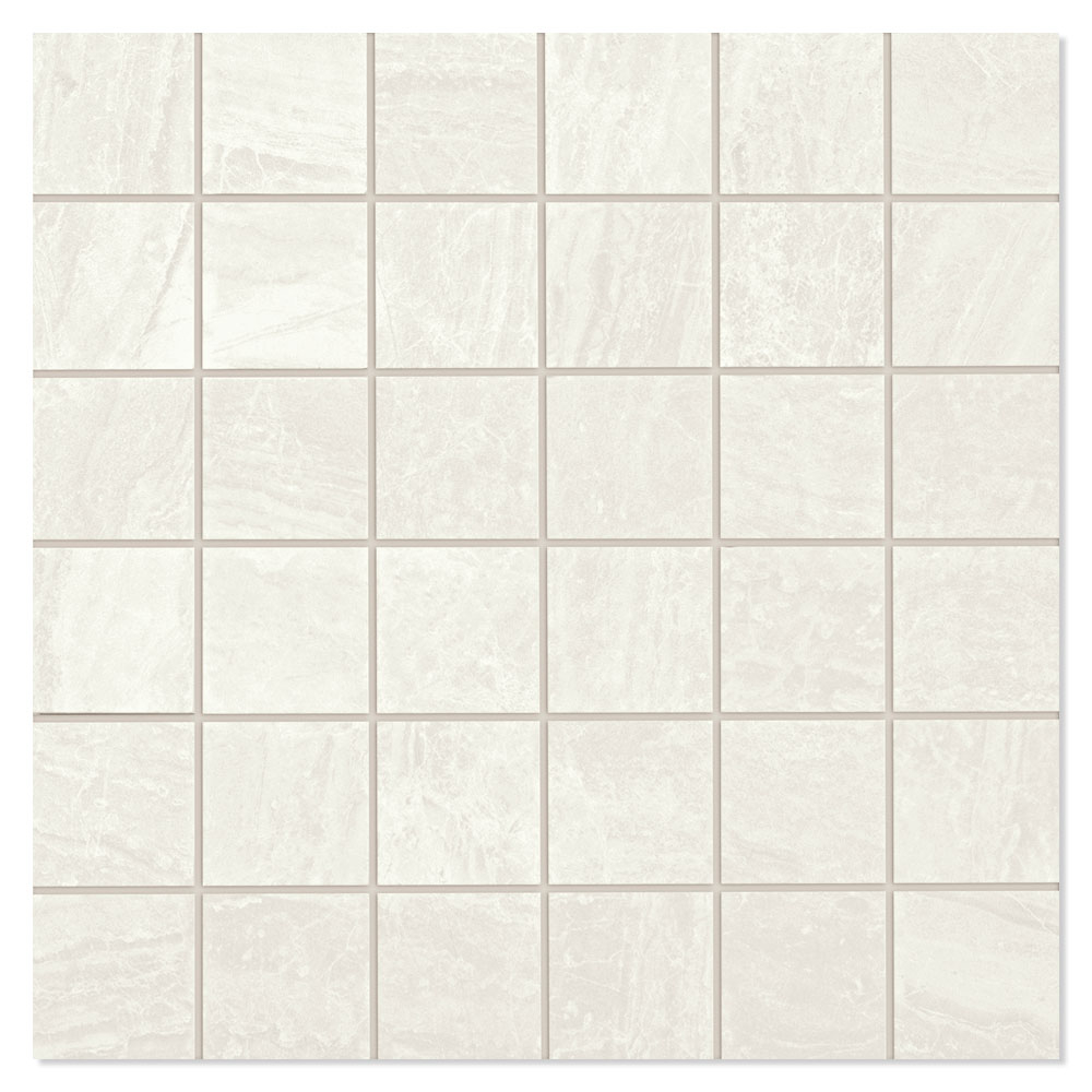 Unicomstarker Mosaik Klinker Cosmic White Poleret 30x30 (5x5) cm