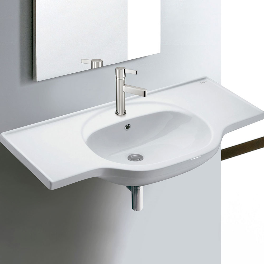 Bathco Håndvask Rectangular Oslo Hvid Glat 102 cm