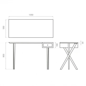 Bathco Håndvask Skab Complements Træ Egetræ Mat-2