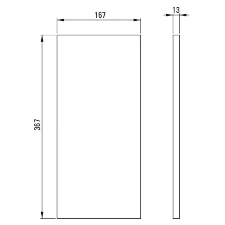 Hylde til Badeværelseskonsol Correo Sort Mat 26.7 cm-1