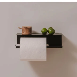 Køkkenrulleholder <strong>Sommardopp</strong>  37 cm Venstre Sort