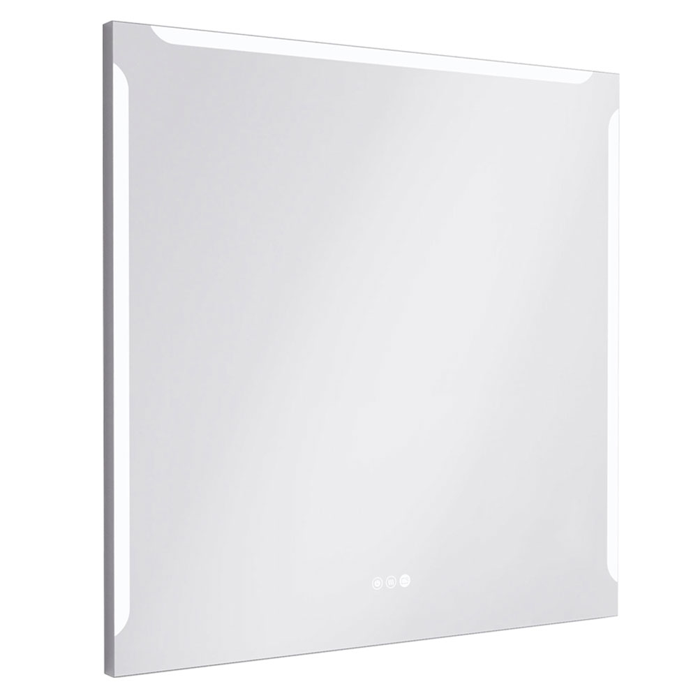 Spejl Ny Vision 80x80 cm Krom, Screen, Antifog, LED Sensor