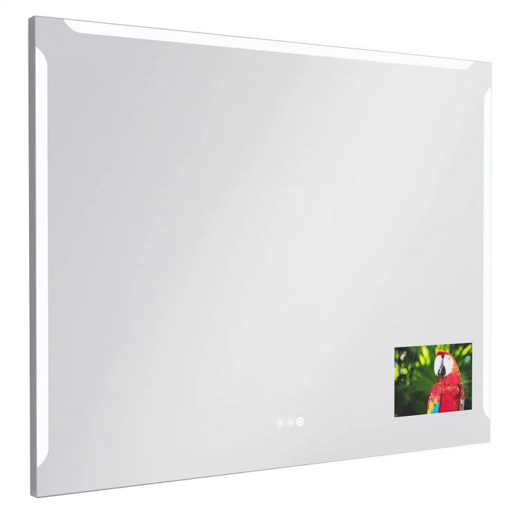 Spejl Ny Vision 100x80 cm Krom, Screen, Antifog, LED Sensor-0