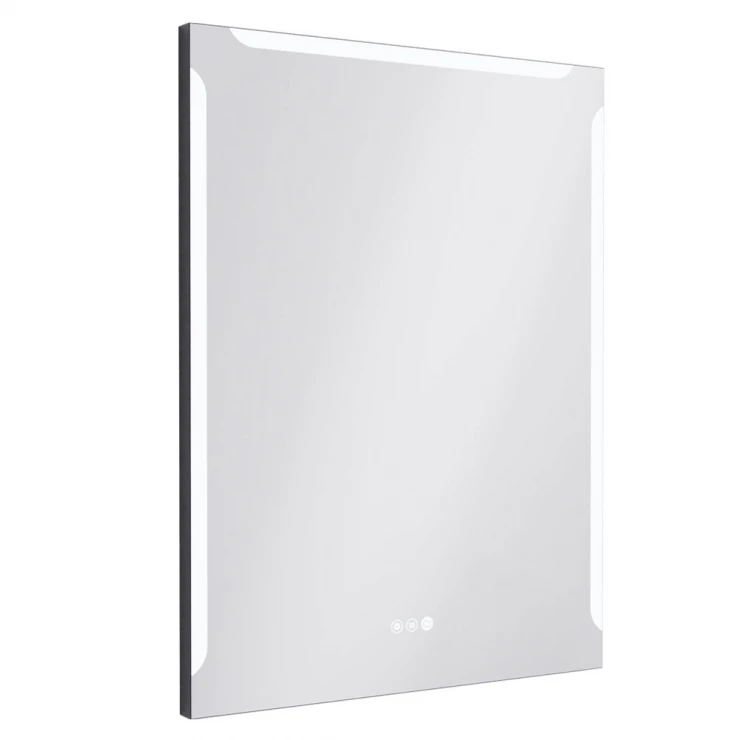 Spejl Ny Vision 60x80 cm Sort, Screen, Antifog, LED Sensor-0