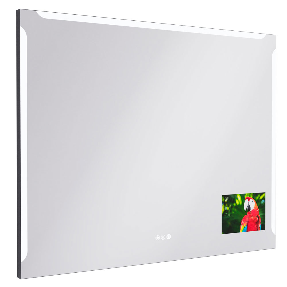 Spejl Ny Vision 100x80 cm Sort, Screen, Antifog, LED Sensor