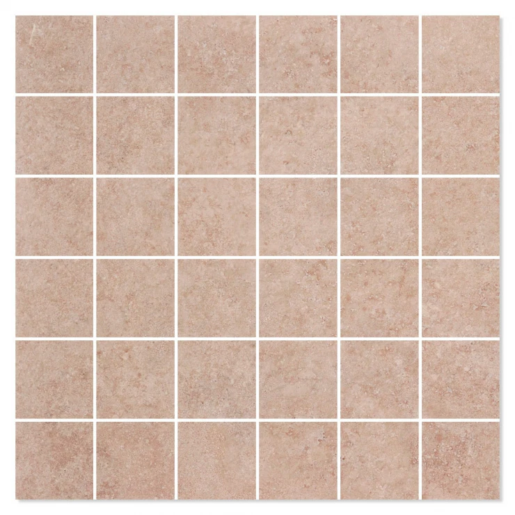 Mosaik Klinker Gotlandssten Brun Mat 30x30 (5x5) cm-0