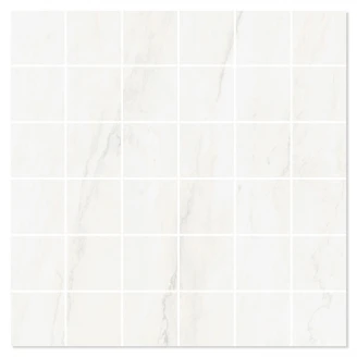 Mosaik Klinker Opulent Hvid Mat 30x30 (5x5) cm-2