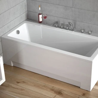 Badekar Sydney Hvid Glat 140 cm (Uden Panel & Afløb)