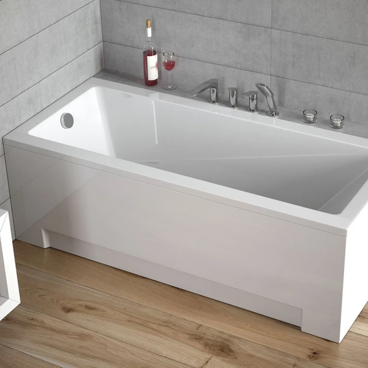 Badekar Sydney Hvid Glat 150 cm (Uden Panel & Afløb)-0