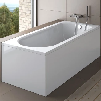 Badekar Melbourne Hvid Glat 150 cm (Uden Panel & Afløb)