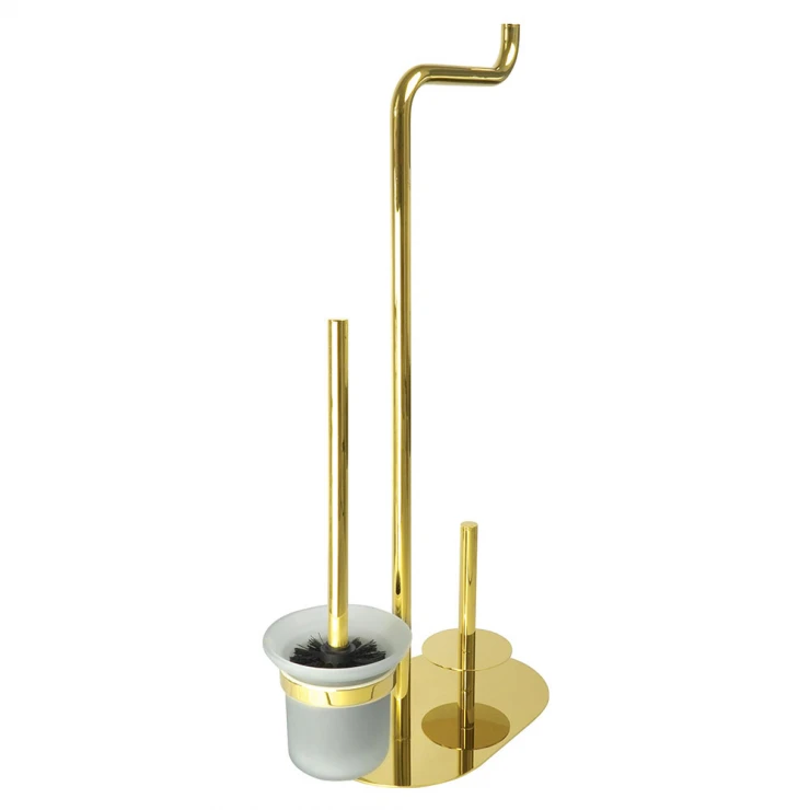 Toiletpapirholder 3-funktion Silia Guld Glat-0