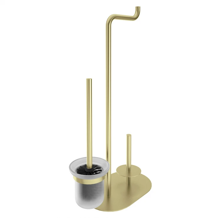 Toiletpapirholder 3-funktion Silia Guld Mat-0